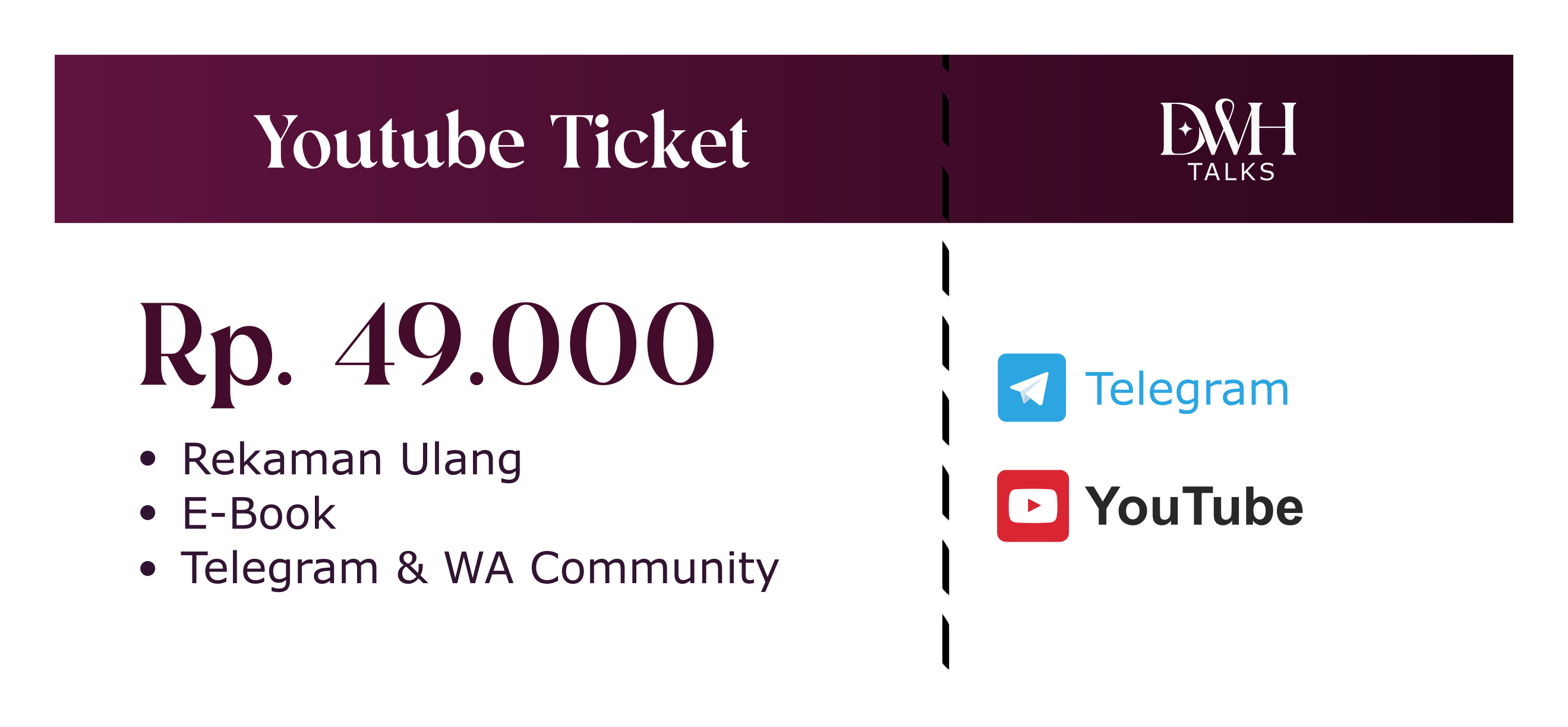 Youtube Tiket